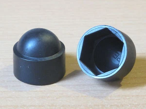 20 Stück Pulverich Sechskant Schutzkappe M12 PE schwarz SW 19mm Abdeckkappe - Bild 1 von 1