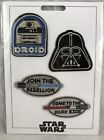 Disney Parks Patched Star Wars Jedi Sith Dark Side Rebel Patch Set Adhesive NEW