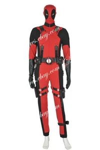 Deadpool Wade Wilson tuta cosplay costume di Halloween uniforme abito di cotone - Foto 1 di 16