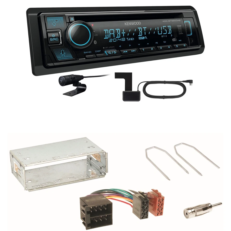 Kenwood KDC-BT560DAB Bluetooth DAB Einbauset für Opel Astra F G Corsa B Zafira A - Bild 1 von 1