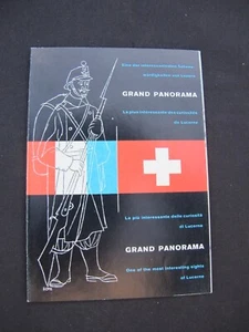 Folleto desplegable GRAND PANORAMA Lucerna Suiza de colección - Imagen 1 de 3