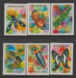 GUINEA STAMPS 1973 INSECTS MNH - VAR72 - Picture 1 of 1