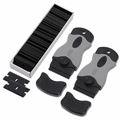 FOSHIO Set di 2 raschietti Pro con 100 lame in plastica, sicuri e multifunzional - Immagine 1 di 1