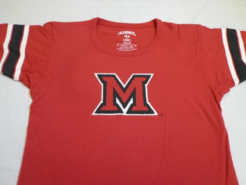 Miami Ohio  Redhawks  T-Shirt  Women's Medium Slim Fit Cover