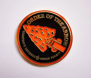 Order of the Arrow OA Prayer Challenge Coin w/ Card - Picture 1 of 6