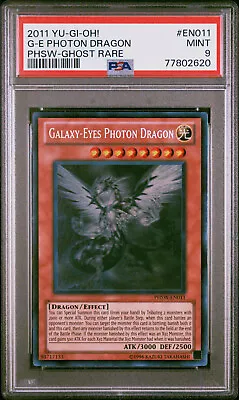 Yugioh Galaxy-Eyes Photon Dragon PHSW-EN011 Ghost Rare PSA 9 - Image 1 of 2