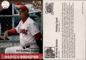 Warren Brusstar 2003 Batavia Muckdogs #40 Card *AutographDen*