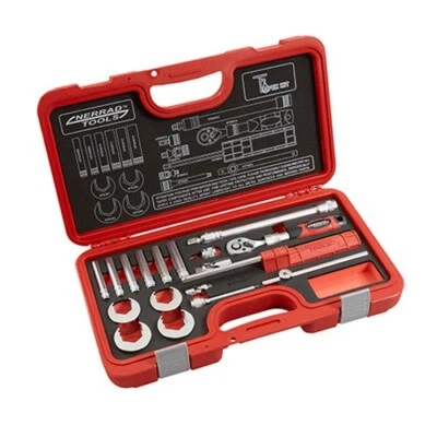 NERRAD 18 PIECE BASIN TAP WRENCH KIT - NTTAPEXKIT1 - Image 1 of 4