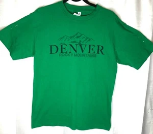 Denver Rocky Mountains Verde Mediana Camiseta Alstyle Ropa Ropa Activa - Imagen 1 de 9