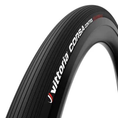 Vittoria Corsa Control 320 TPI Tubeless TLR Folding Tyre - 700 x 25c - Black - image 1 of 3