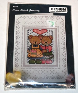 Kit de punto de cruz Design Works Crafts #710 saludos de punto de cruz nuevo de Lote Antiguo - Imagen 1 de 2