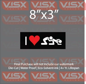 I love eating ass Bumper Sticker Funny JDM figure jacking sex booty anal driver - Bild 1 von 1