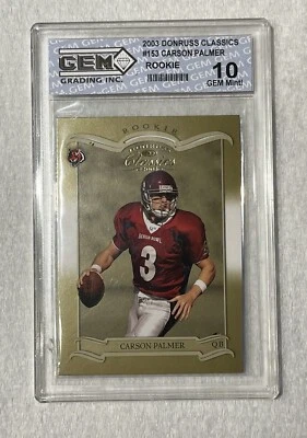 2003 Donruss Classics #153 Carson Palmer Rookie GEM 10 MINT - Image 1 of 2