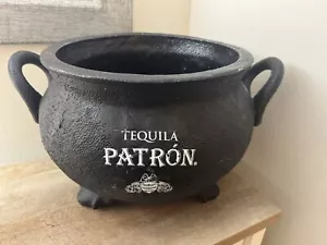 Tequila Patron Halloween Black Cauldron Indoor Outdoor Parties Large - Picture 1 of 23