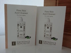 Eminence Organic Firm Skin Acai Cleanser -2 Brand New Authentic Samples - Picture 1 of 5