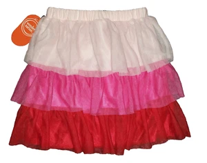 Wonder Nation Girl Valentines Day Girls Pink Hot Pink & Red Skirt Size M 7-8 - Picture 1 of 6