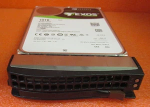 Seagate Exos 10TB 7.2K SAS 12G 4Kn ST10000NM0206 3.5" HDD With Supermicro Caddy - Picture 1 of 7