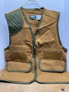 VTG SafTbak Hunter Hunting Vest Bird Game Sack Pouch Canvas Made in USA L 42-44 - Picture 1 of 5