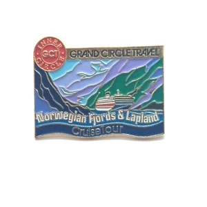 GCT Grand Circle Travel Norwegian Fjords Lapland Cruise Tour Pin Lapel Vintage - Picture 1 of 3