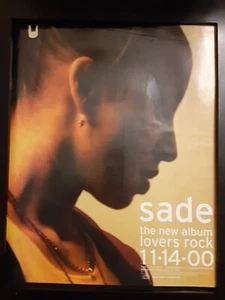 Sade Lovers Rock Rare Original Promo Poster Ad Framed! - Picture 1 of 1