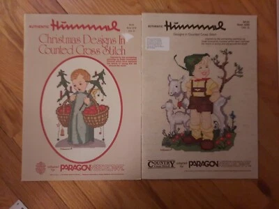 Two Hummel Counted Cross Stitch Books  Christmas and  Children 1980's  - Image 1 of 4