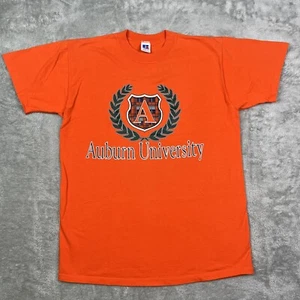 Vintage Auburn Tigers Single Stitch T-Shirt Men’s Large Russell Athletic 90s USA - Picture 1 of 9