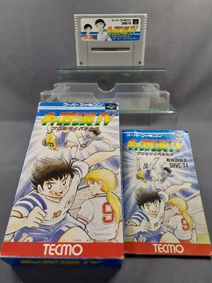 NINTENDO SUPER FAMICOM Captain Tsubasa IV 4 Pro no Rival Tachi boxed complete JP - Image 1 of 4