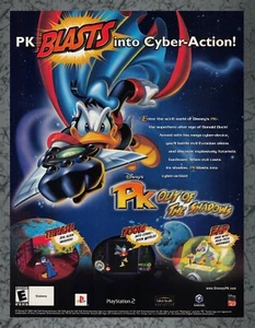 Disney's PK out of the Shadows Nintendo GameCube - Print Ad Original Art - Foto 1 di 1