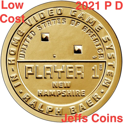 2021 P D New Hampshire Innovation Dollars Player 1 Baer 2 LOW COST PD #10 NH Cover