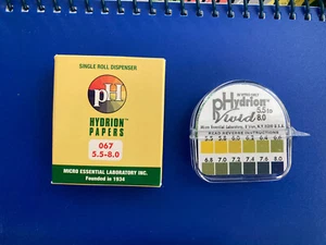 MICRO ESSENTIAL LABORATORY URINE AND SALIVA TEST PAPER 5.5-8 067 NEW - Picture 1 of 2