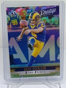 2019 Panini Prestige Xtra Points Gold # /50 Greg Zuerlein Los Angeles Rams - Picture 1 of 2