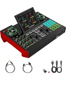 Tenlamp G10 Gaming Audio Mixer,Sound Board for Pc Professional Streaming live... - Picture 1 of 9
