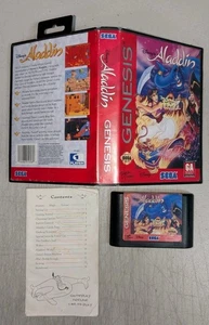 Disney's Aladdin (Sega Genesis) Complete w/ Damaged Manual - Picture 1 of 4