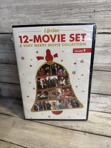 New LIFETIME 12-MOVIE Set A VERY MERRY MOVIE COLLECTION VOLUME 5 DVD Torn Shrink - Picture 1 of 5