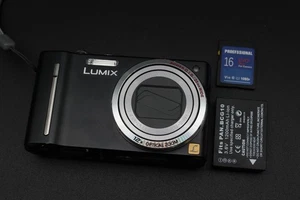 Panasonic Digital Camera Lumix DMC-TZ8 12.1MP Black Tested - Picture 1 of 5