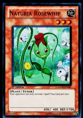 Yugioh! Naturia Rosewhip HA02-EN041 Super Rare 1st Ed LP/MP - Image 1 of 2