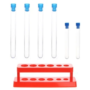 Reagenzglasständer Tropfer Set Behälter Standröhrchen mit Kappen Kind - Bild 1 von 12