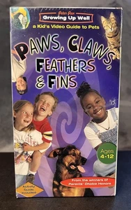 PAWS, CLAWS, FEATHERS & FINS Peter Pan Growing Up Well VHS 2002 Vintage Collecti - Bild 1 von 4