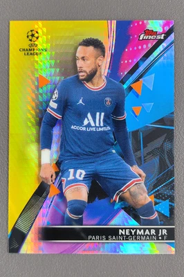 2021-22 Topps Finest Neymar Jr. Yellow Hyper Refractor /250 #25 PSG - Bild 1 von 4