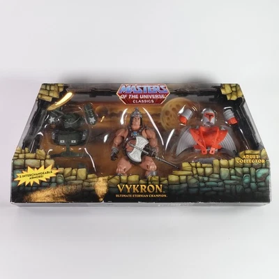 Mattel MOTU Classics Vykron 2012 Ultimate Eternian Champion He-Man Trio Foto 1 de 4