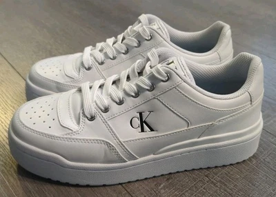 Calvin Klein Jeans Mujer Alondra Blanco Informal y Moda Tenis Zapatos LEER Foto 1 de 4