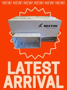 6 x Surface Mounted Back Box 38mm Wall Pattress Double 2 Gang Electrical Socket - Picture 1 of 2