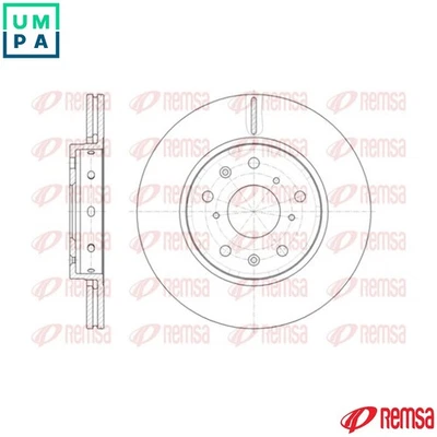 2x BRAKE DISC 61417.10 FOR SUZUKI M13A 1.3L D13A/Z 13 DTJ/Z13DT 1.2L M15A 1.5L - Image 1 of 4