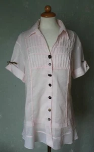 Apanage Bluse Shirt T-Shirt Sommer rosa leicht Business Gr. 42 XL  - Bild 1 von 4