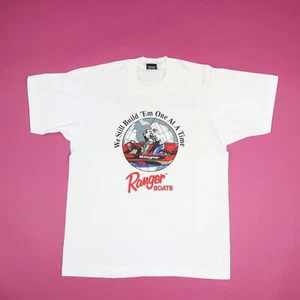 Vintage Ranger Boats T-Shirt Medium Bass Master Classic 90s Single Stitch USA - Picture 1 of 5