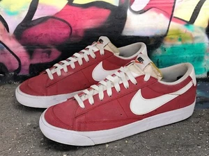 Nike Blazer Low 77 Mens 9 University Red DA7254-600 Athletic Suede Sneakers - Picture 1 of 8