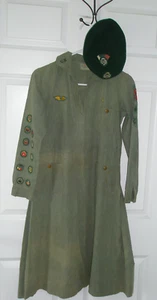 Pfadfinder Kadett Pfadfinder Uniform Mütze Aufnäher Abzeichen grün Vintage 50er 60er - Bild 1 von 17