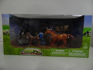 New Ray country Life farm horses play set. - Picture 1 of 4