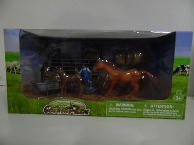 New Ray country Life farm horses play set. - Image 1 of 4