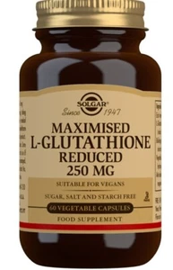 Solgar L-Glutathione 250mg Free Form vegetable capsules (60) BBE 05/2027 - Picture 1 of 1